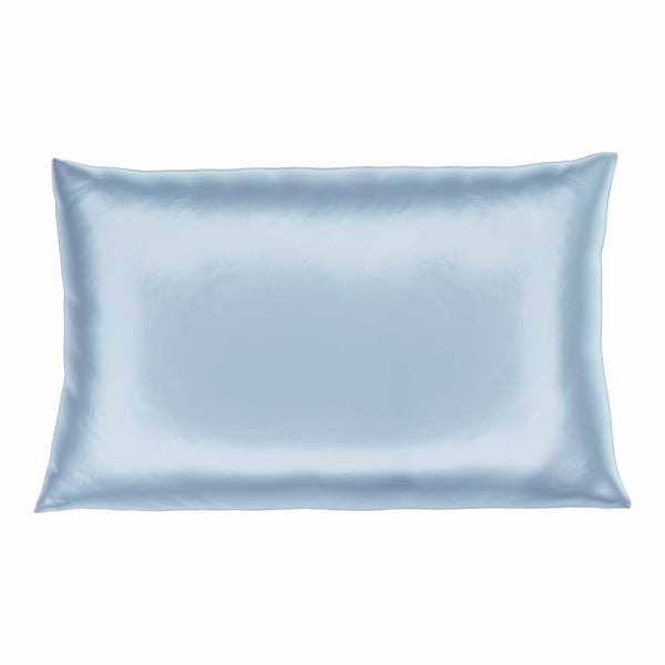 Blue hotsell silk pillow