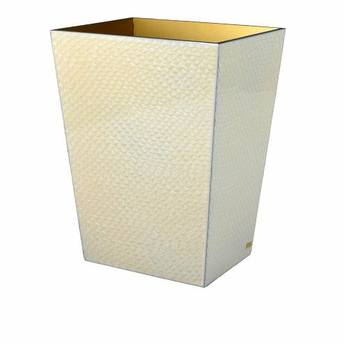 Mike and Ally Pacific Bath Accessories Wastebasket Sahara/Gold