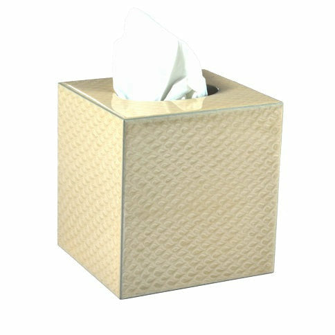 Mike and Ally Pacific Bath Accessories Tissue Box Sahara/Gold