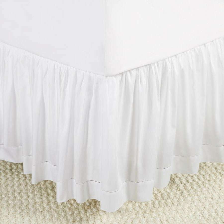 Sferra Fiona Bedding White Bed Skirt Fine Linens