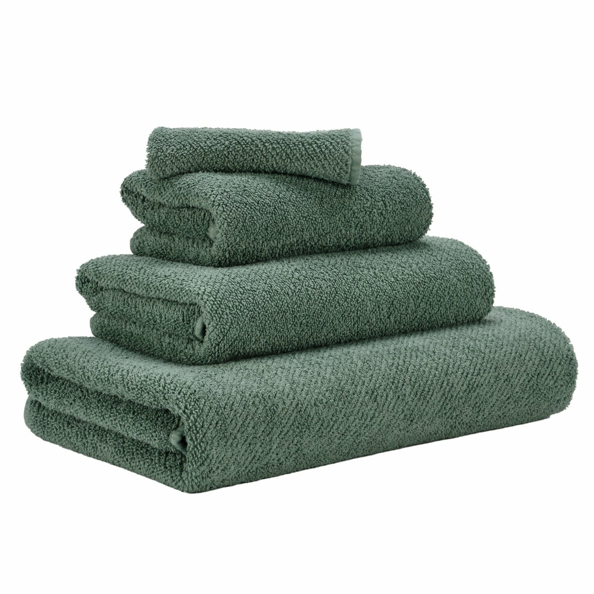 Abyss Twill Bath Towels Evergreen (280) Fine Linens