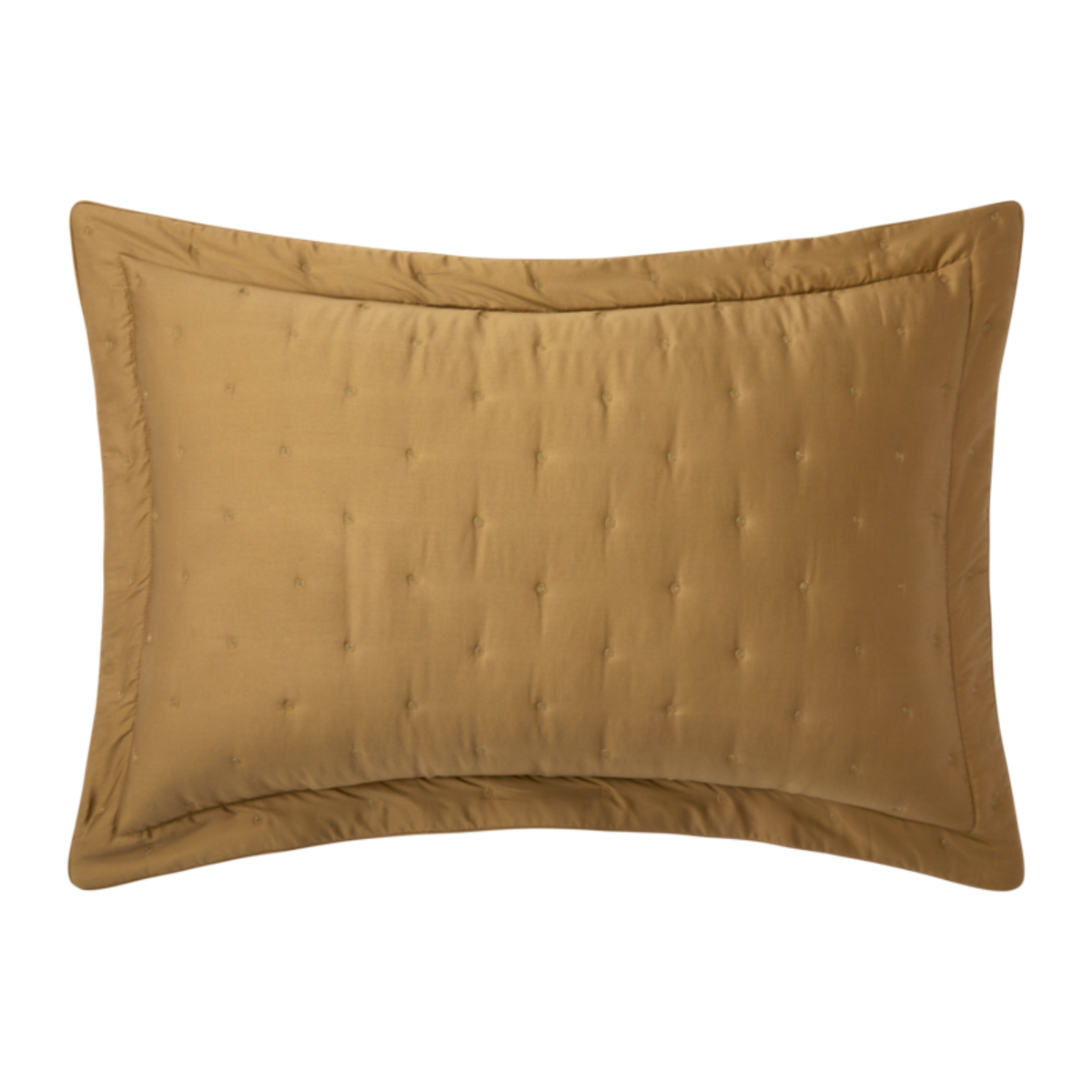 Pillowcase of Yves Delorme Quilted Triomphe Bedding in Bronze Color