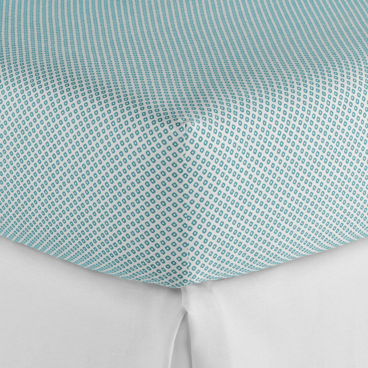 Peacock Alley Emma Bedding Fitted Sheet Aqua Fine Linens