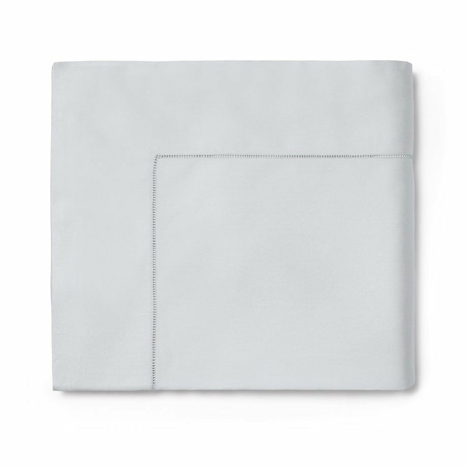 Folded Flat Sheet of Sferra Fiona Bedding Lunar Color