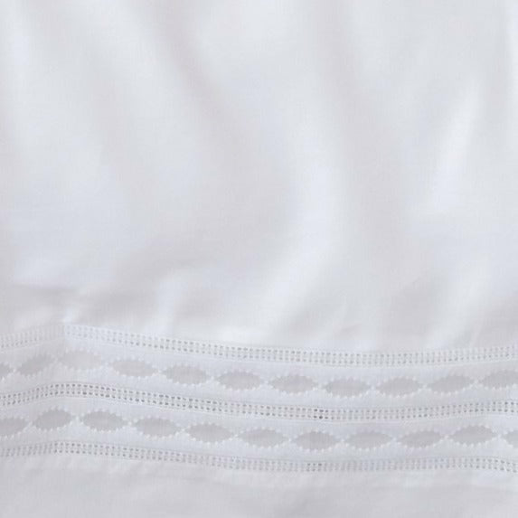 BOVI Sylvia Bedding Swatch White Fine Linens