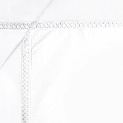 Yves Delorme Walton Bedding Swatch Blanc (White) Fine Linens