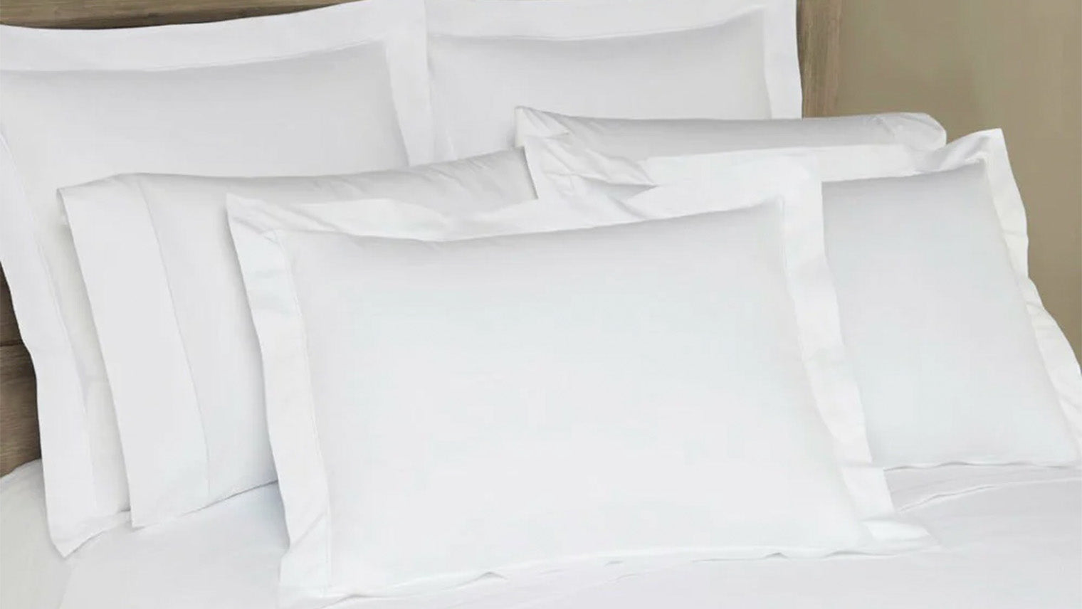 Home Treasures Atacama Percale Bedding Fine Linens on Bed Pillows