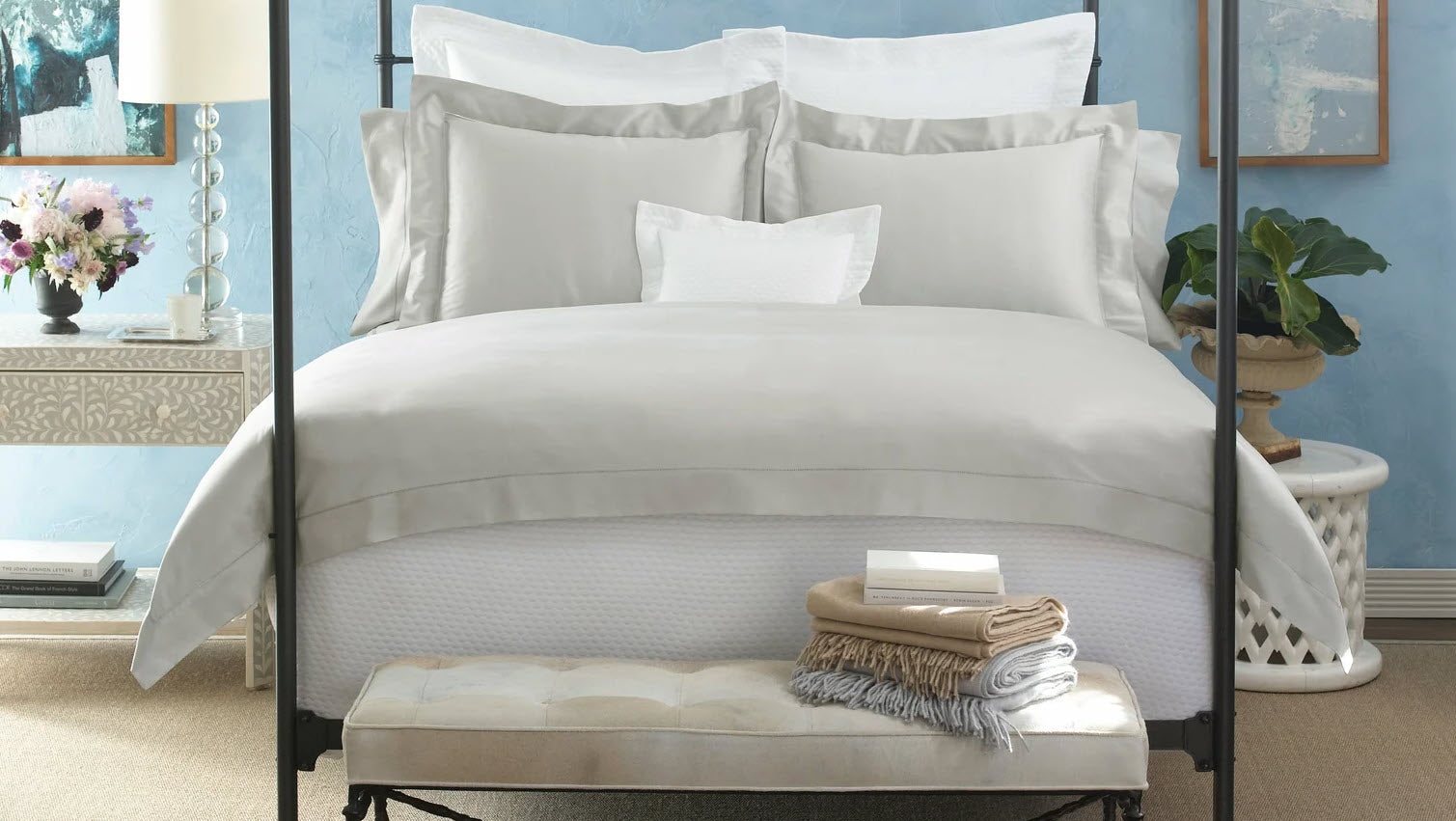Matouk Nocturne: Your Guide to 5 Luxury Sateen Bedding Styles