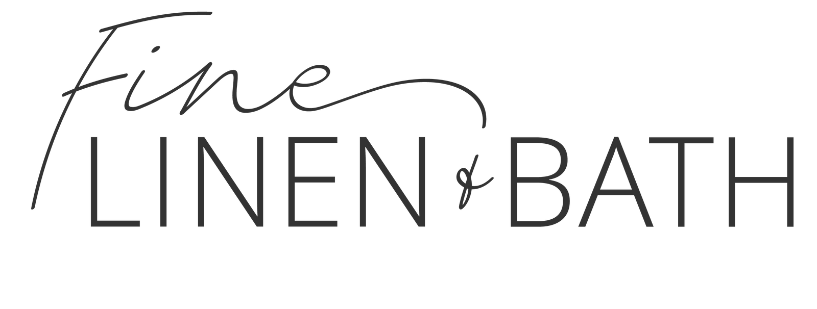 Logo for 'Fine Linen of Bath' with a white background