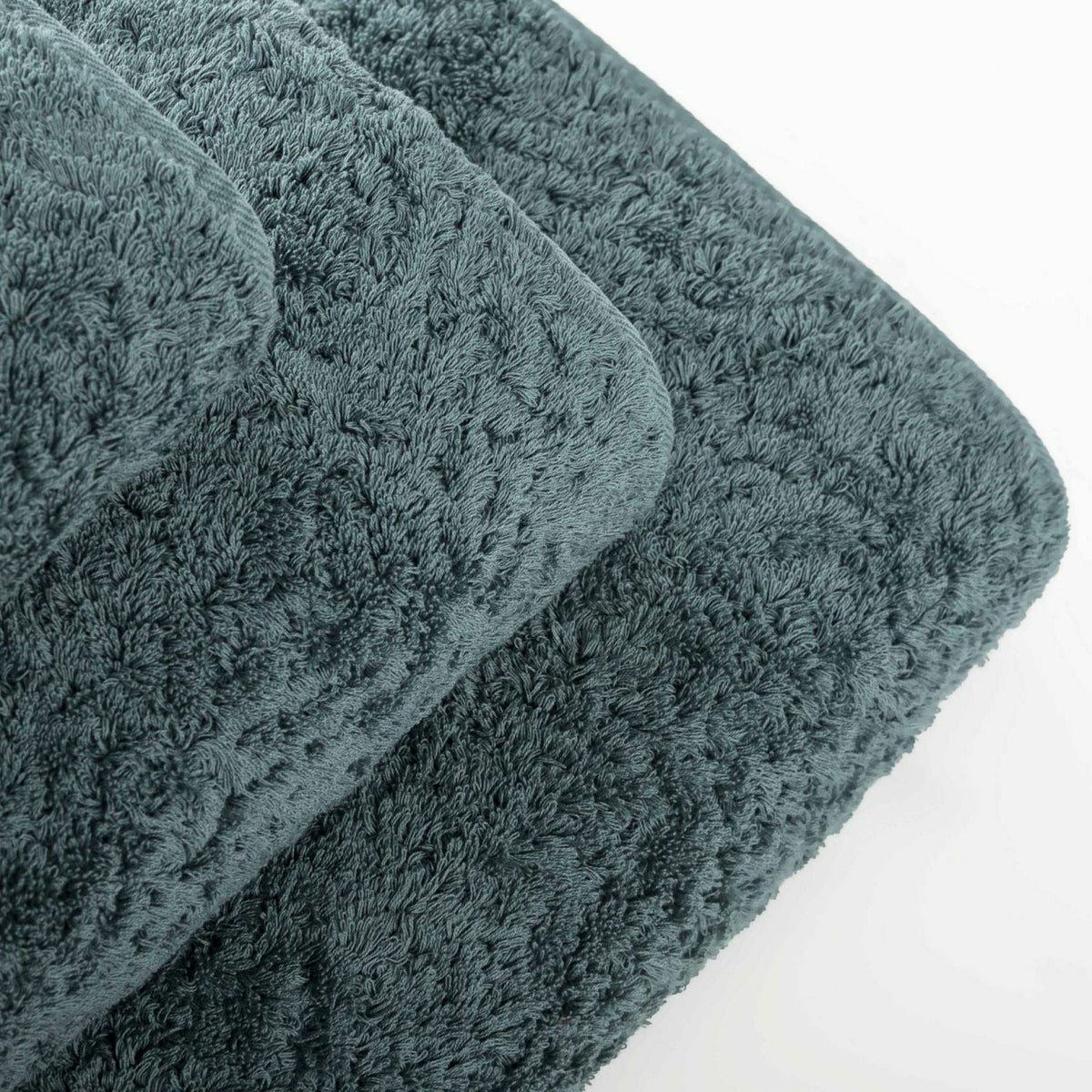 Graccioza Egoist Bath Towels Top Stack Deep Sea Fine Linens
