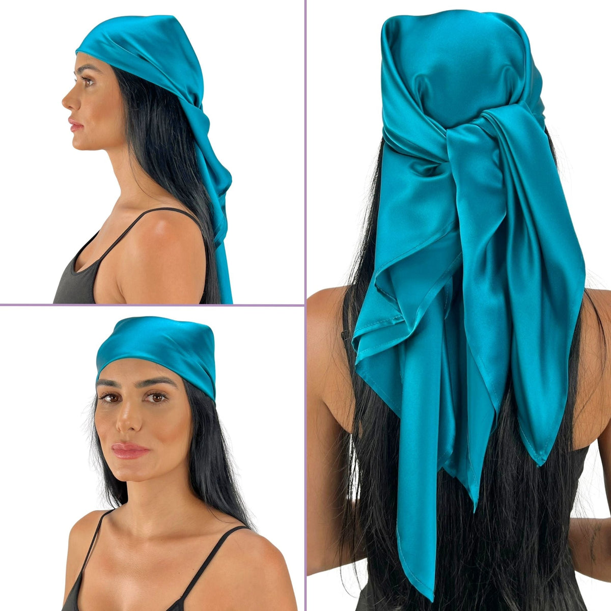 Mulberry Park Silks Pure Silk Square Head Scarf - Marina