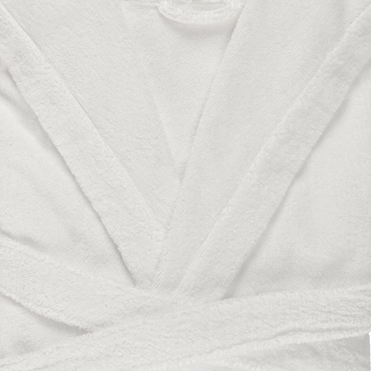 Fabric Closeup of Abyss Alex Bath Robes in White Color