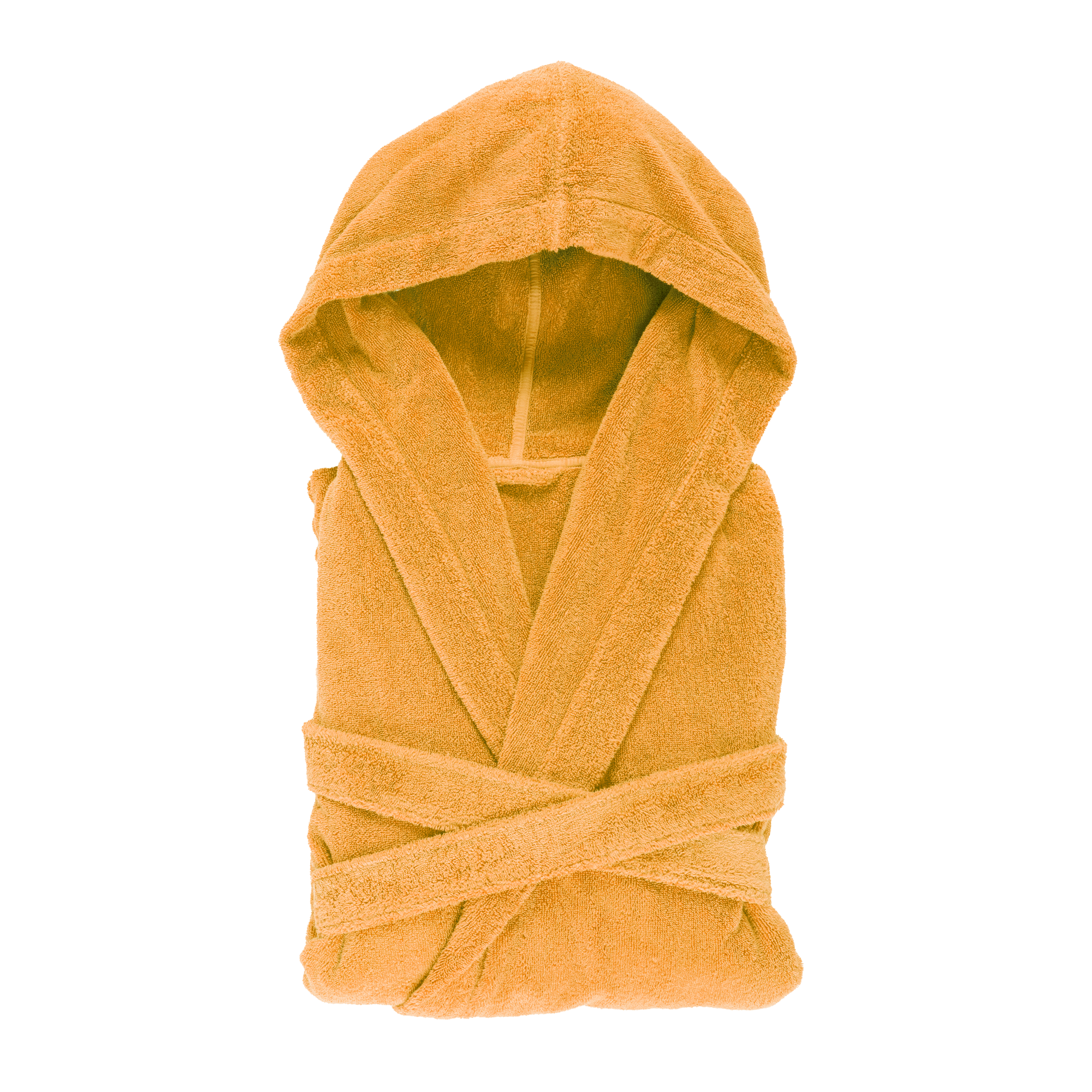 Hooded Abyss Alex Bath Robes in Curcuma Color