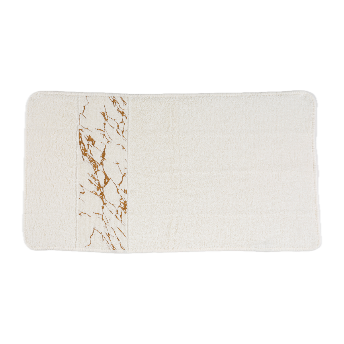 Flat Abyss Alpi Hand Towels in Gold Color Against White Background