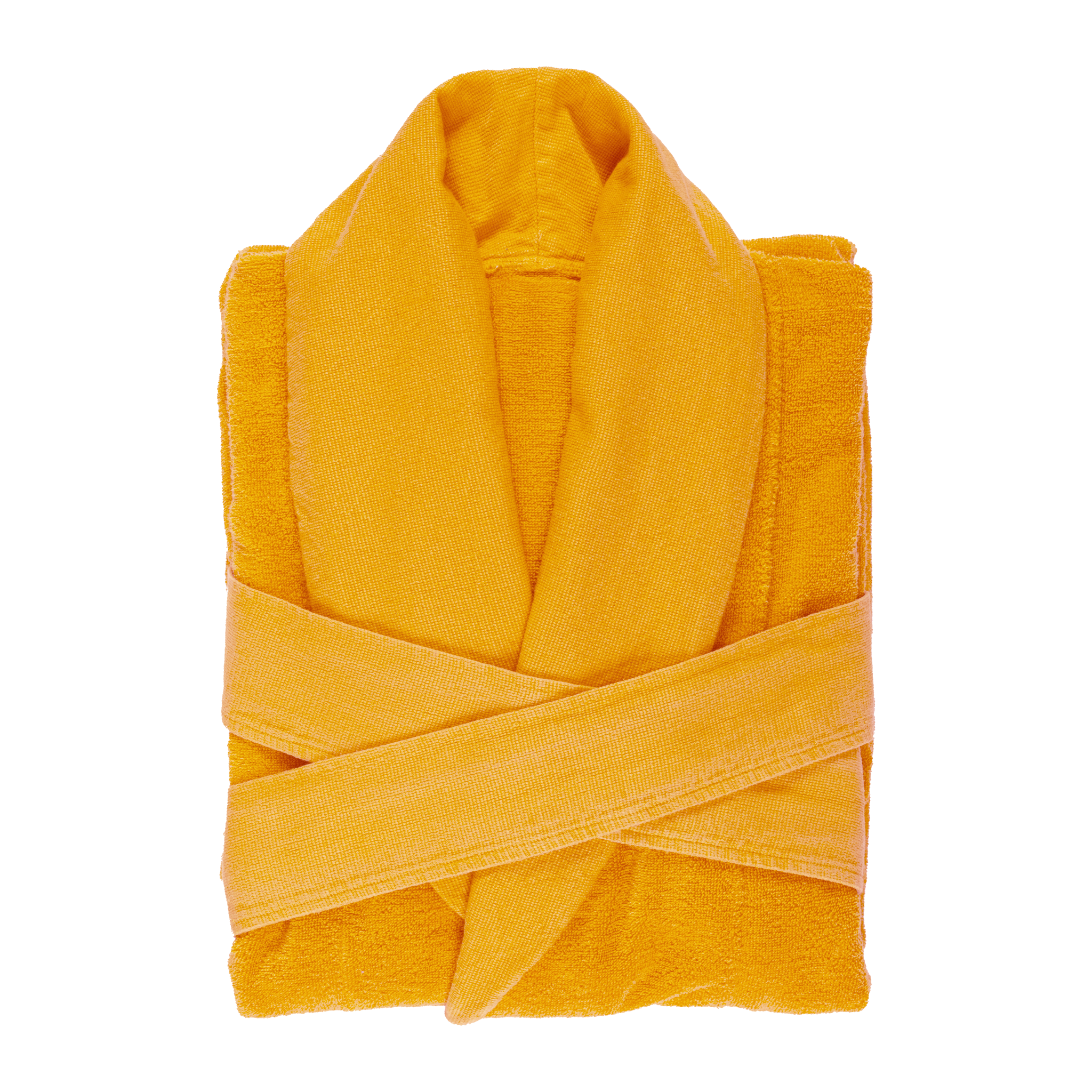 Folded Rpbe Abyss Amigo Bath Robe - Curcuma | Fine Linen & Bath - FLandB.com