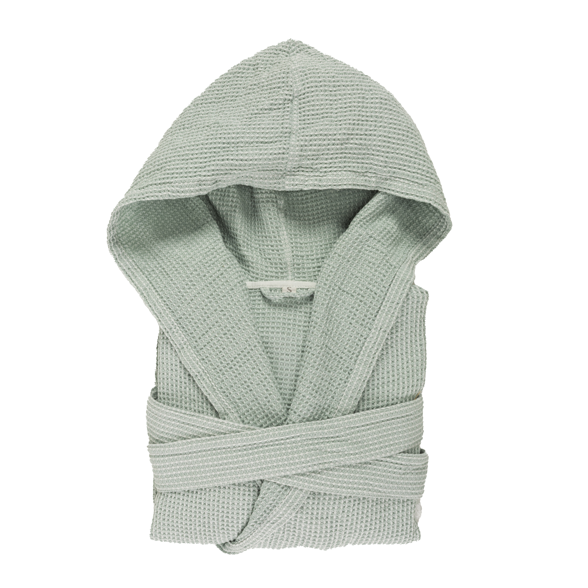 Hooded Abyss Bees Bath Robe in Aqua Color