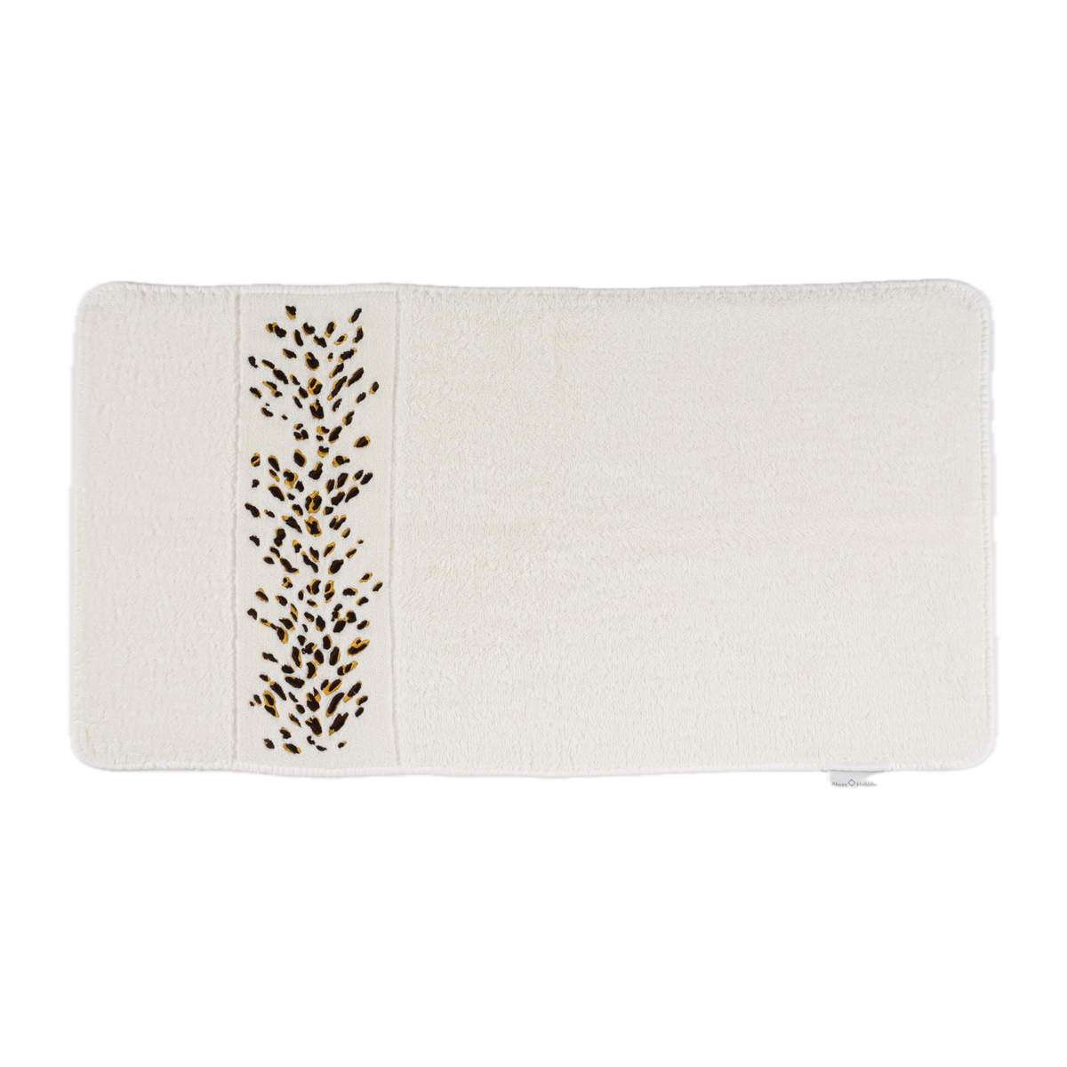 Flat Abyss Bengale Hand Towels in Gold Color Against White Background