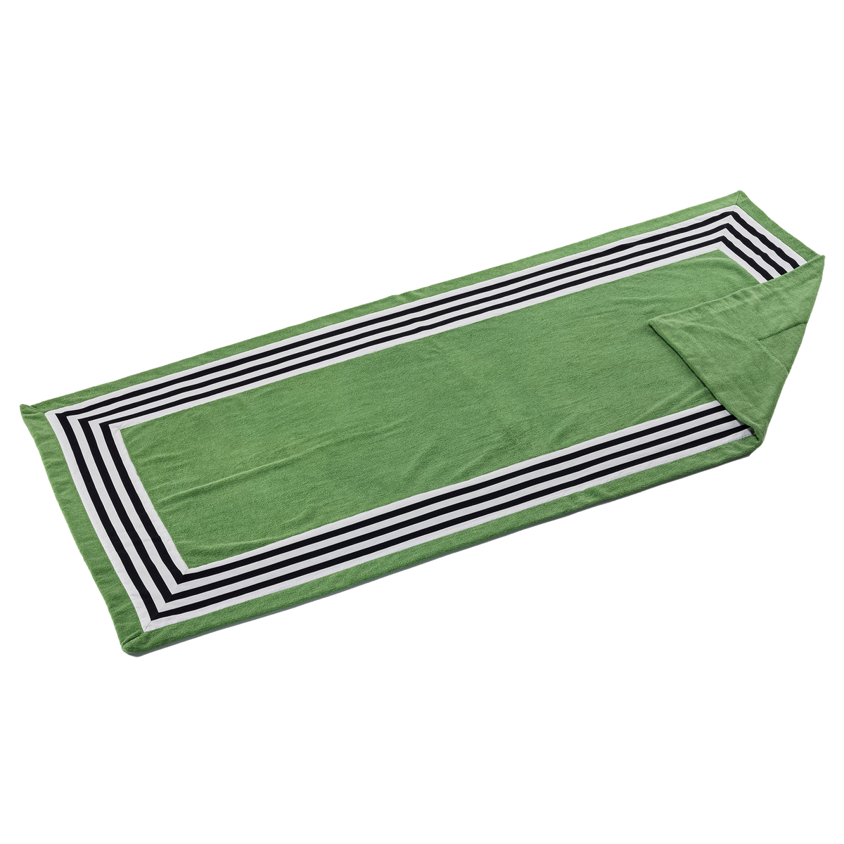 Slant Image of Abyss Cannes Beach Towels in Color Forest (205)
