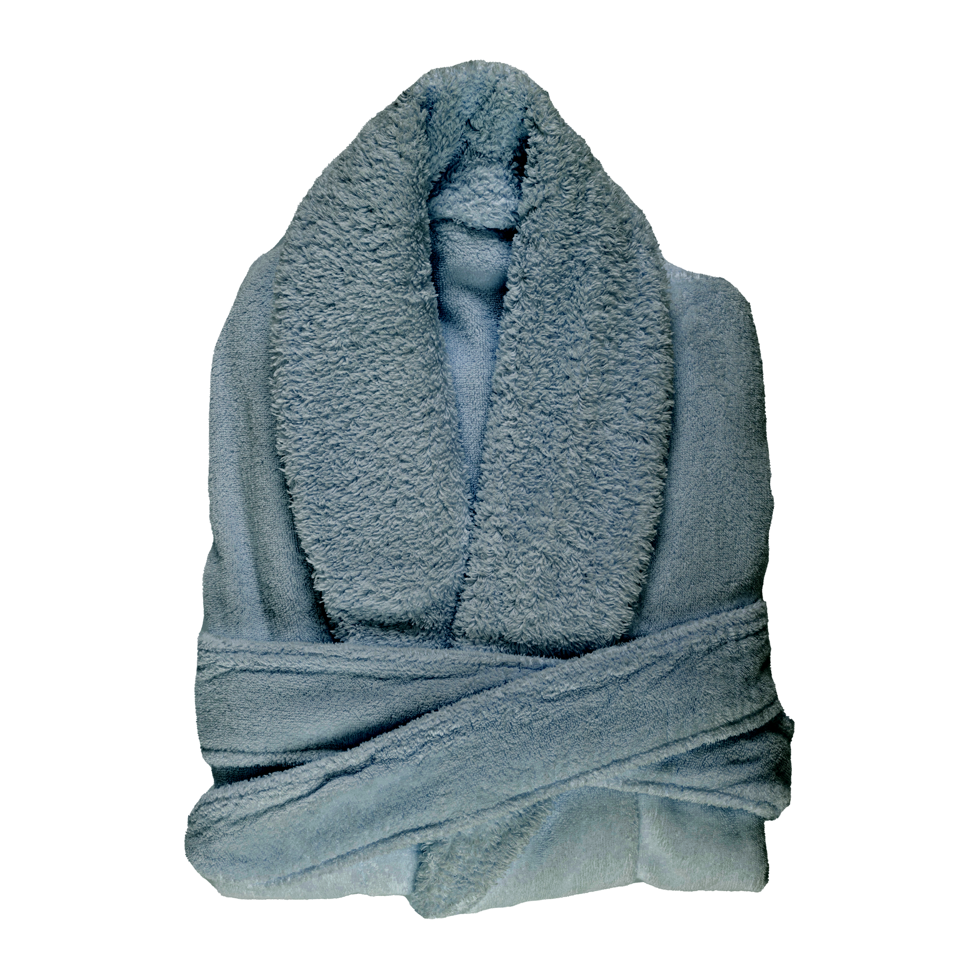 Folded Abyss Comfy Bath Robe in Atlantic Color