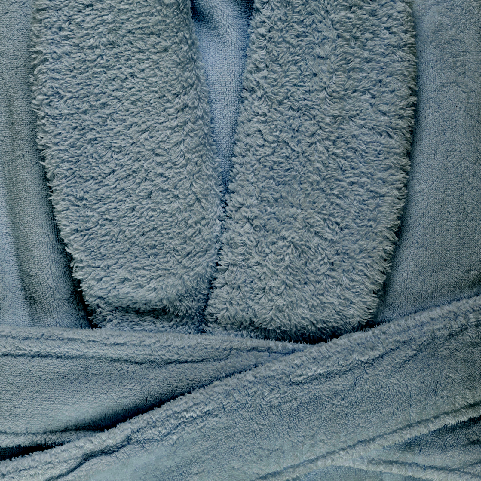 Folded Abyss Comfy Bath Robe in Atlantic Color