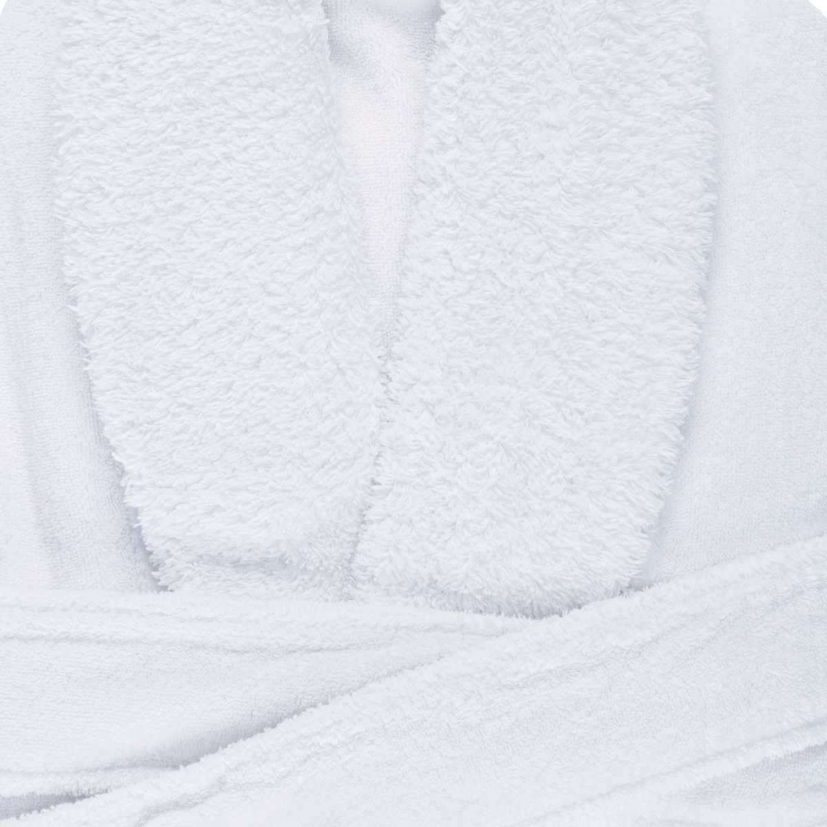 Fabric Closeup of Abyss Comfy Bath Robe in White Color