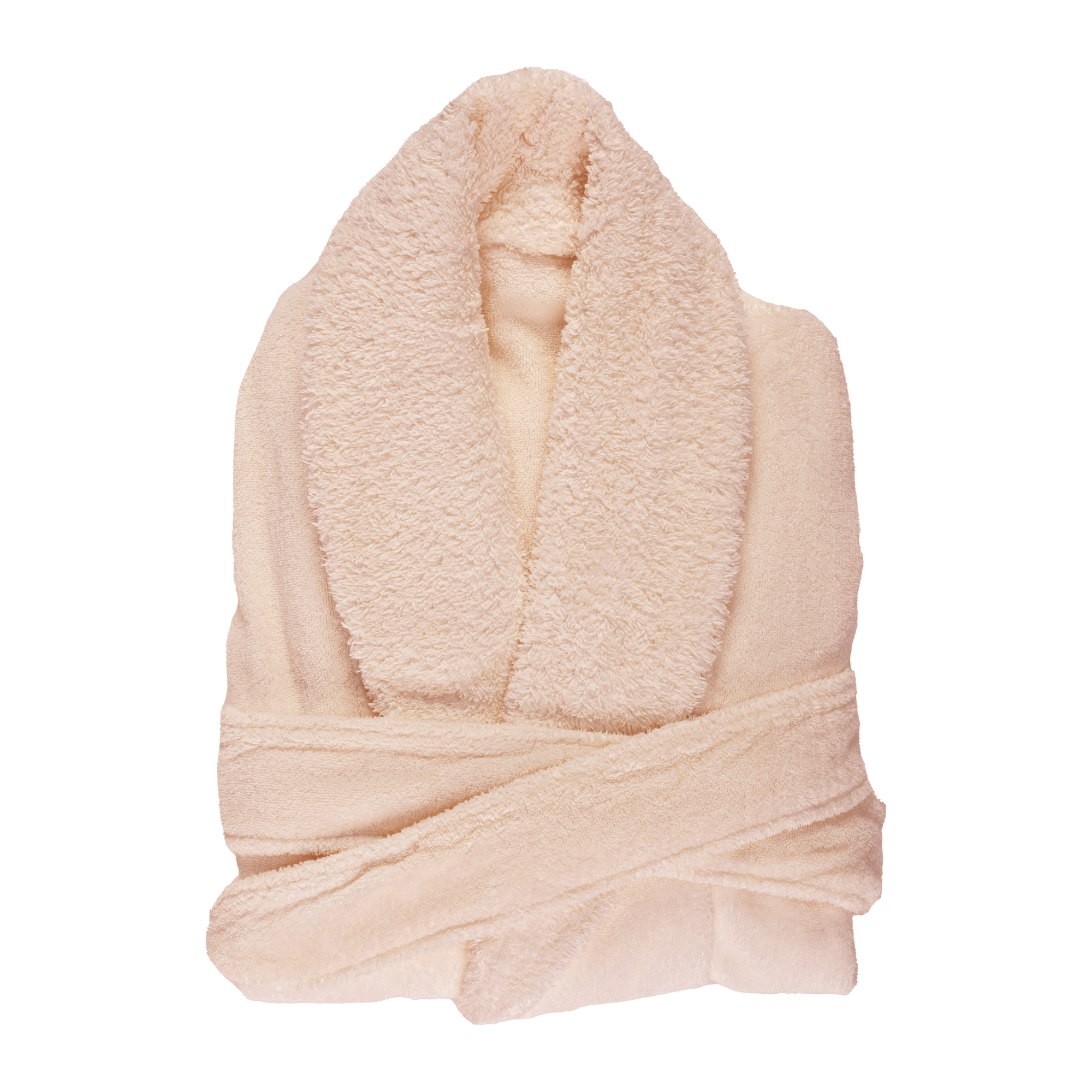 Folded Abyss Comfy Bath Robe in Nude Color