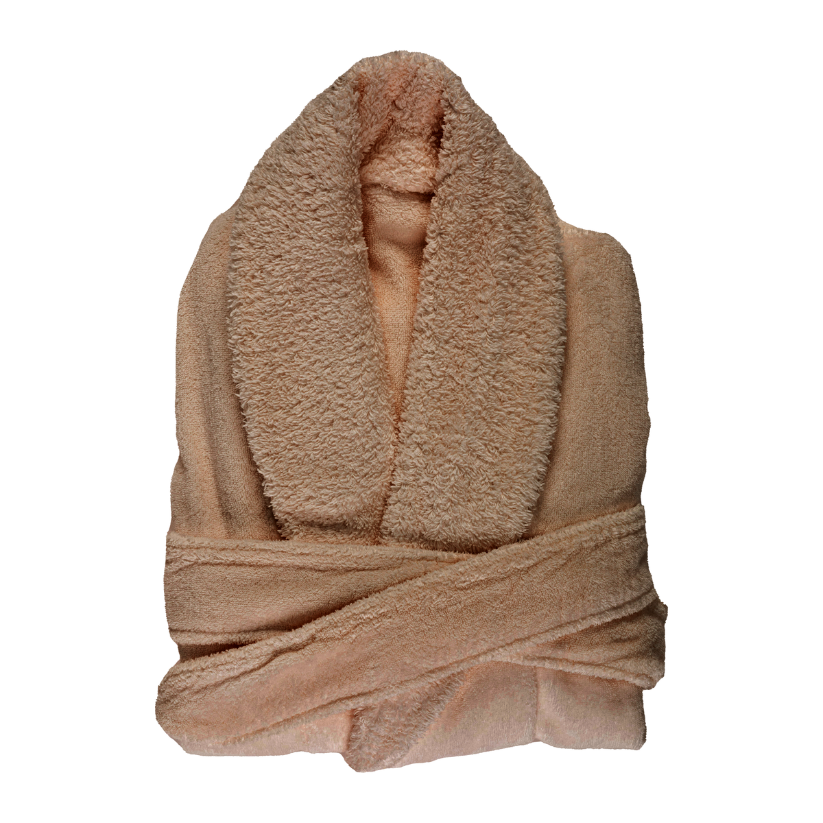 Folded Abyss Comfy Bath Robe in Croissant Color