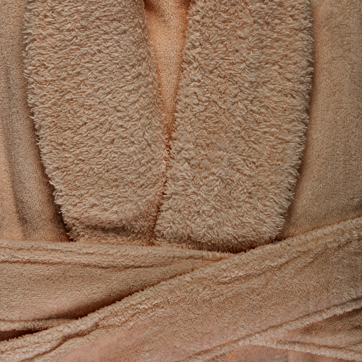 Fabric Closeup Abyss Comfy Bath Robe in Croissant Color