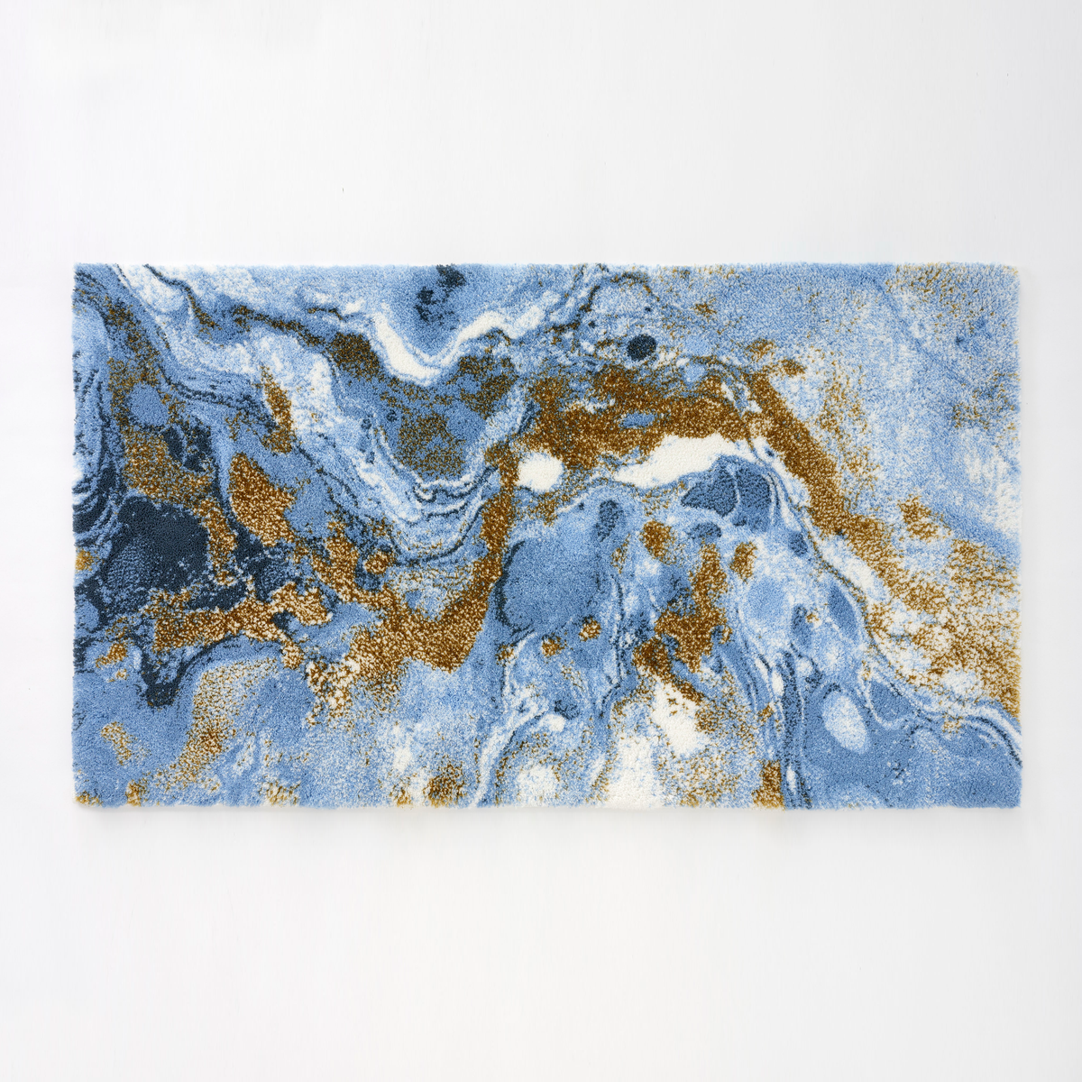 Powder Blue colored Abyss Habidecor Dandy Bath Rug