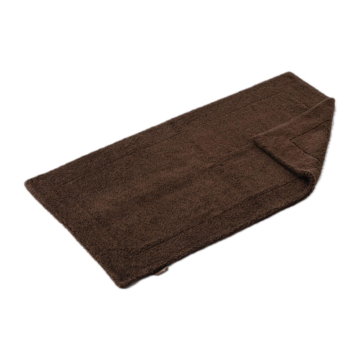 Slanted Image of Abyss Double Bath Tub Mat in Mustang (795) Color with Fold