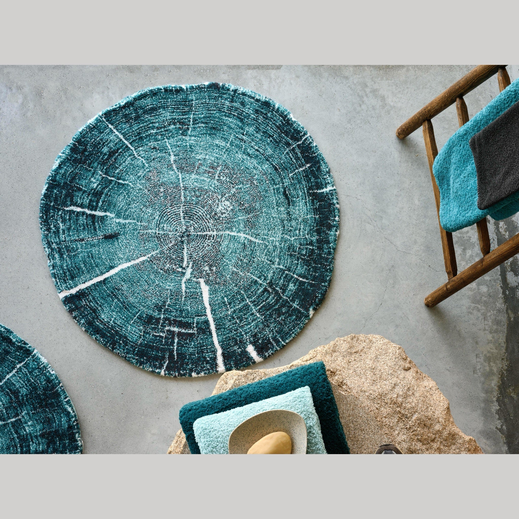 Abyss Habidecor Fossile Bath Rug - Dragonfly | Luxury Egyptian Cotton