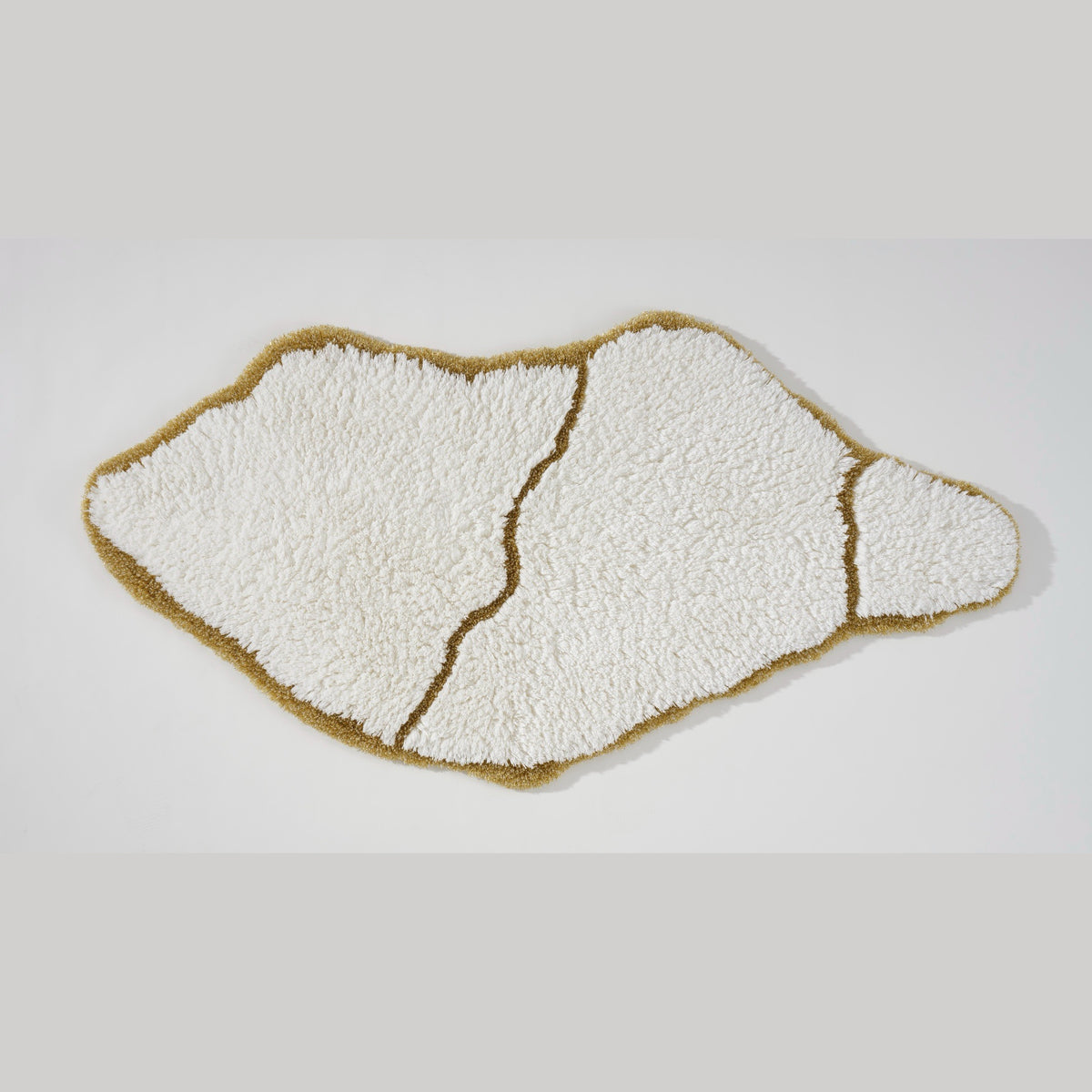 Top View of Gold (800) Abyss Habidecor Jess Bath Rug