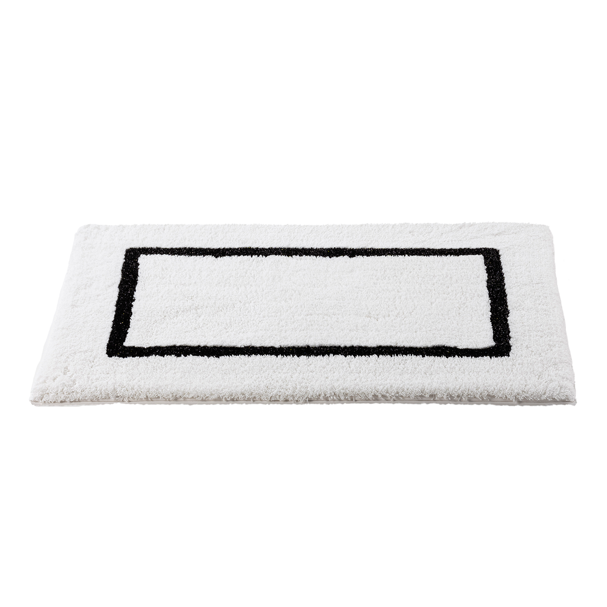 Straight Image of Abyss Habidecor Karat Bath Rug in Color Black (990)