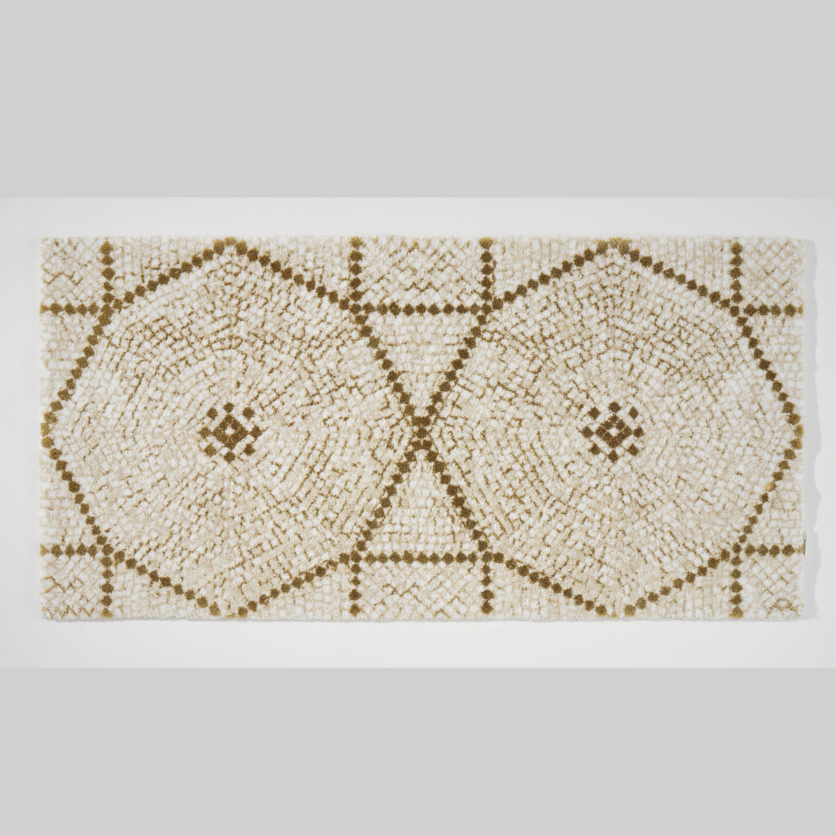Top View of Abyss Habidecor Kery Bath Rug in Gold (800)