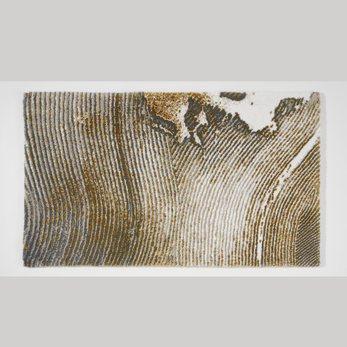 Top View of Abyss Habidecor Lana Bath Rug in Gold (800)