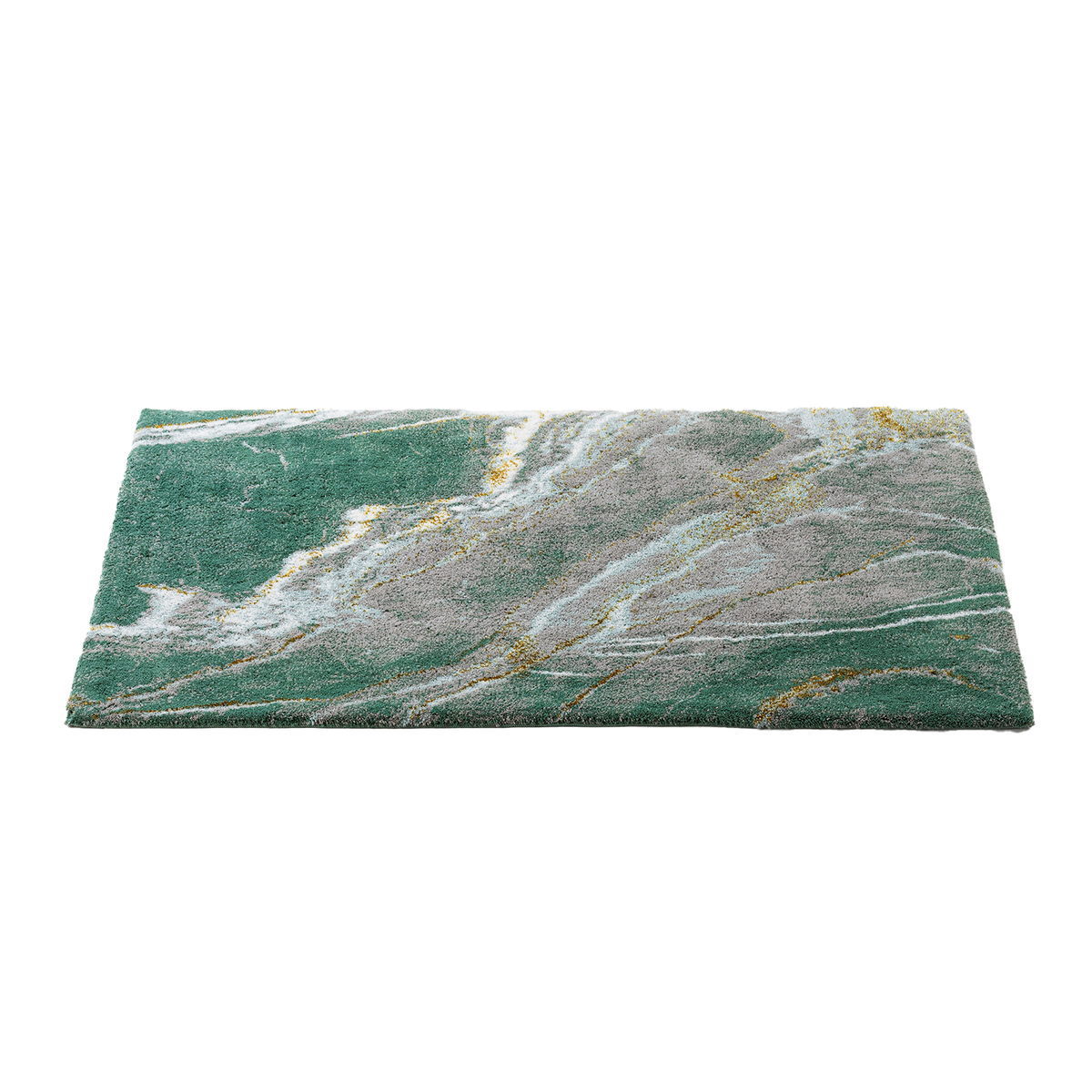 Straight Image of Abyss Habidecor Lipari Bath Rug in Color Evergreen (280)