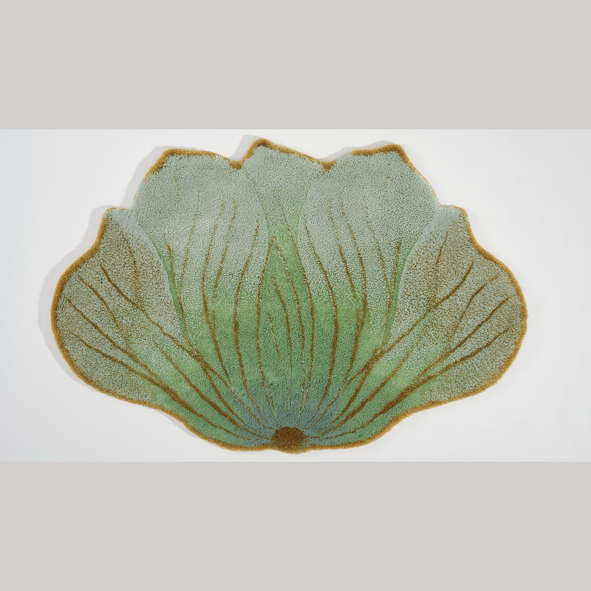 Top View of Aqua (210) Abyss Habidecor Lotus Bath Rug