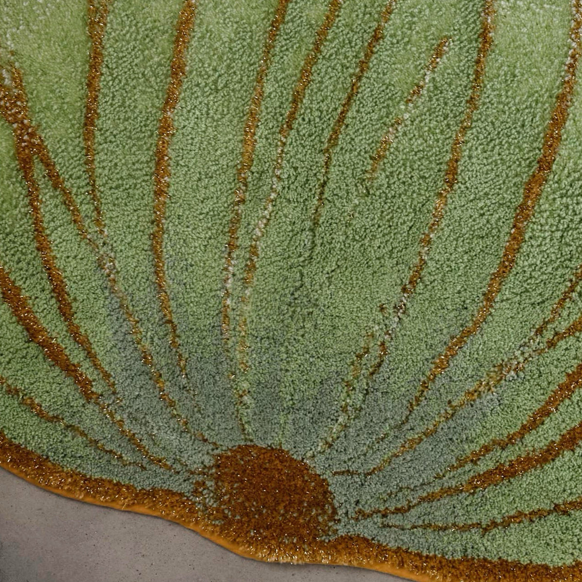 Fabric Closeup of Aqua (210) Abyss Habidecor Lotus Bath Rug