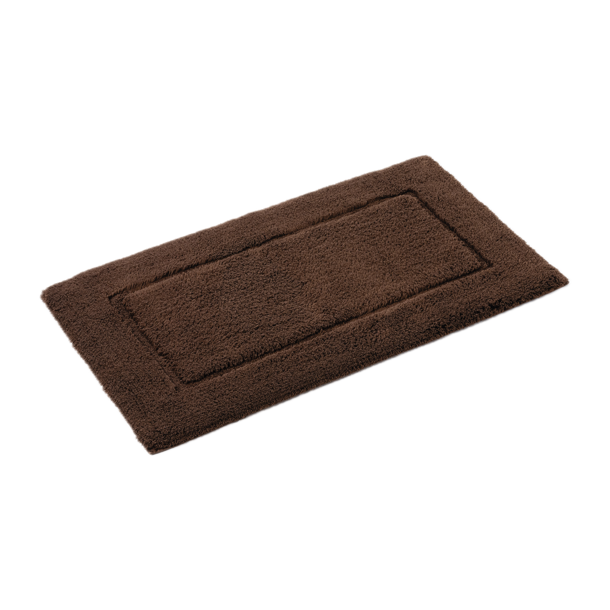 Slanted View of Abyss Habidecor Must Bath Rug in Mustang Color
