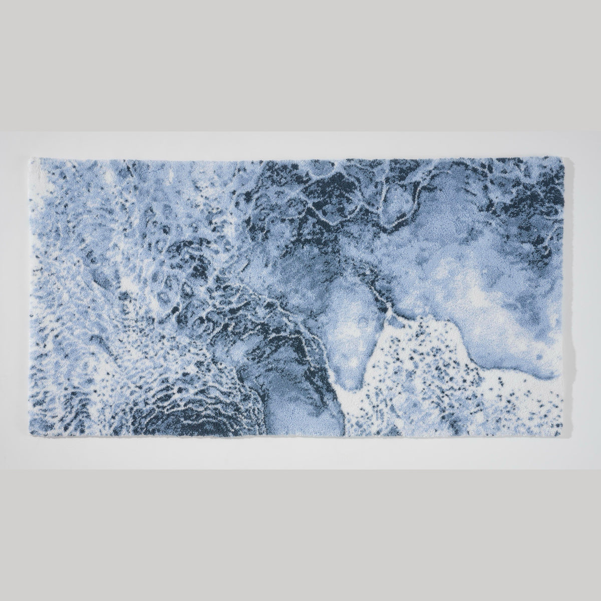 Top view of Denim (307) Abyss Habidecor Nazare Bath Rug