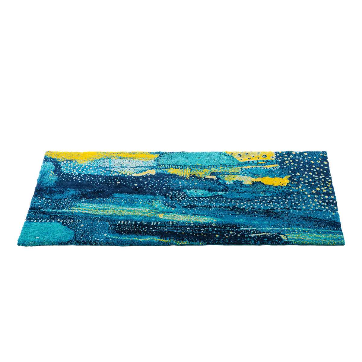 Straight Image of Abyss Habidecor Nereo Bath Rug in Color Lagoon (302)