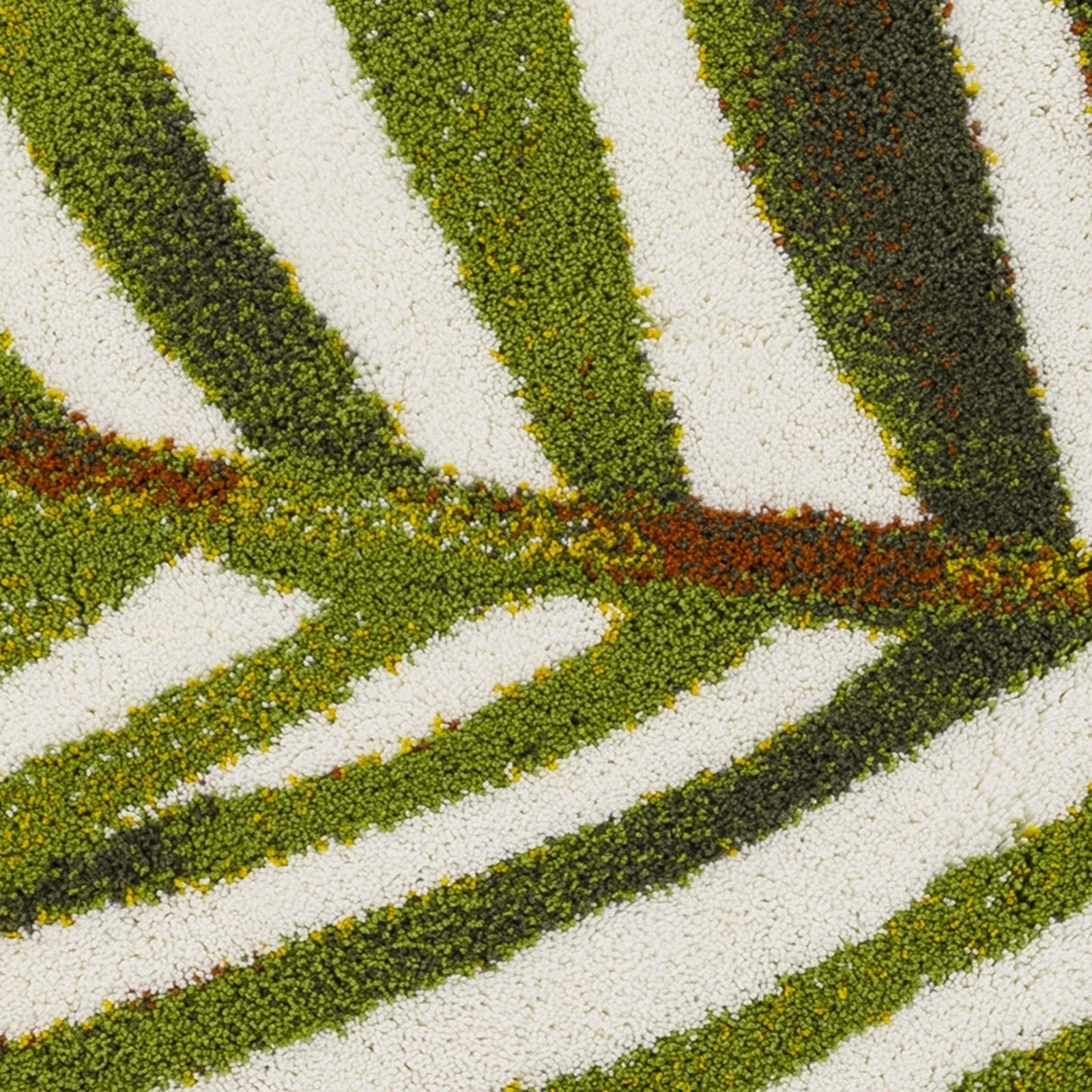 Lifestyle Shot of Abyss Habidecor Palm Bath Rug in Color Apple Green (165)