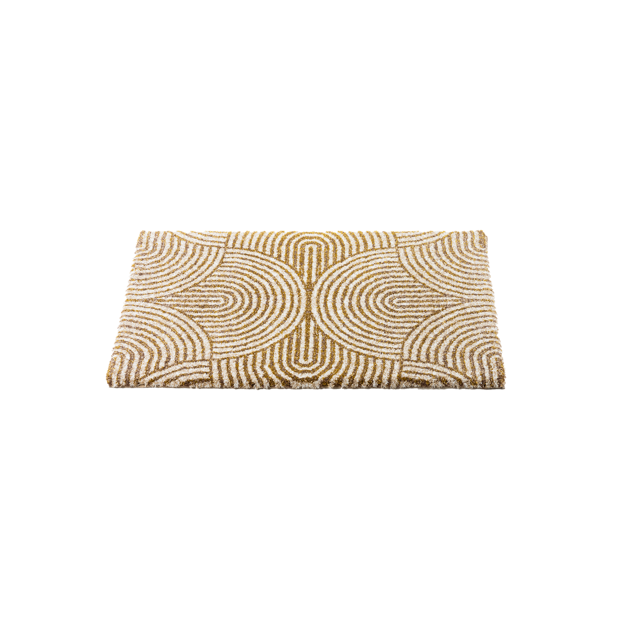 Straight Image of Small Abyss Habidecor Petal Bath Rug in Color Linen (770)