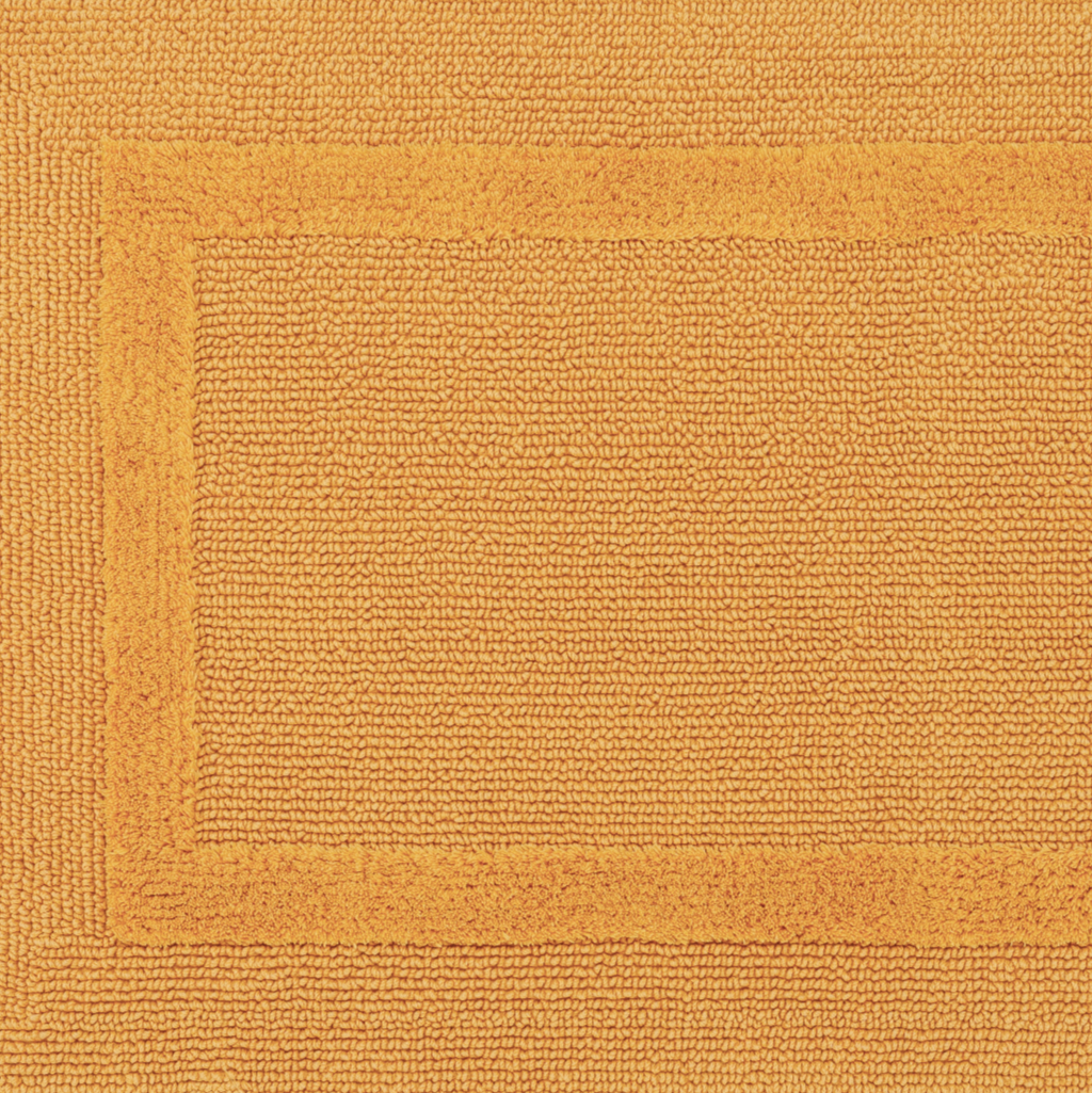 Abyss Habidecor Reversible Bath Rug in Curcuma Color