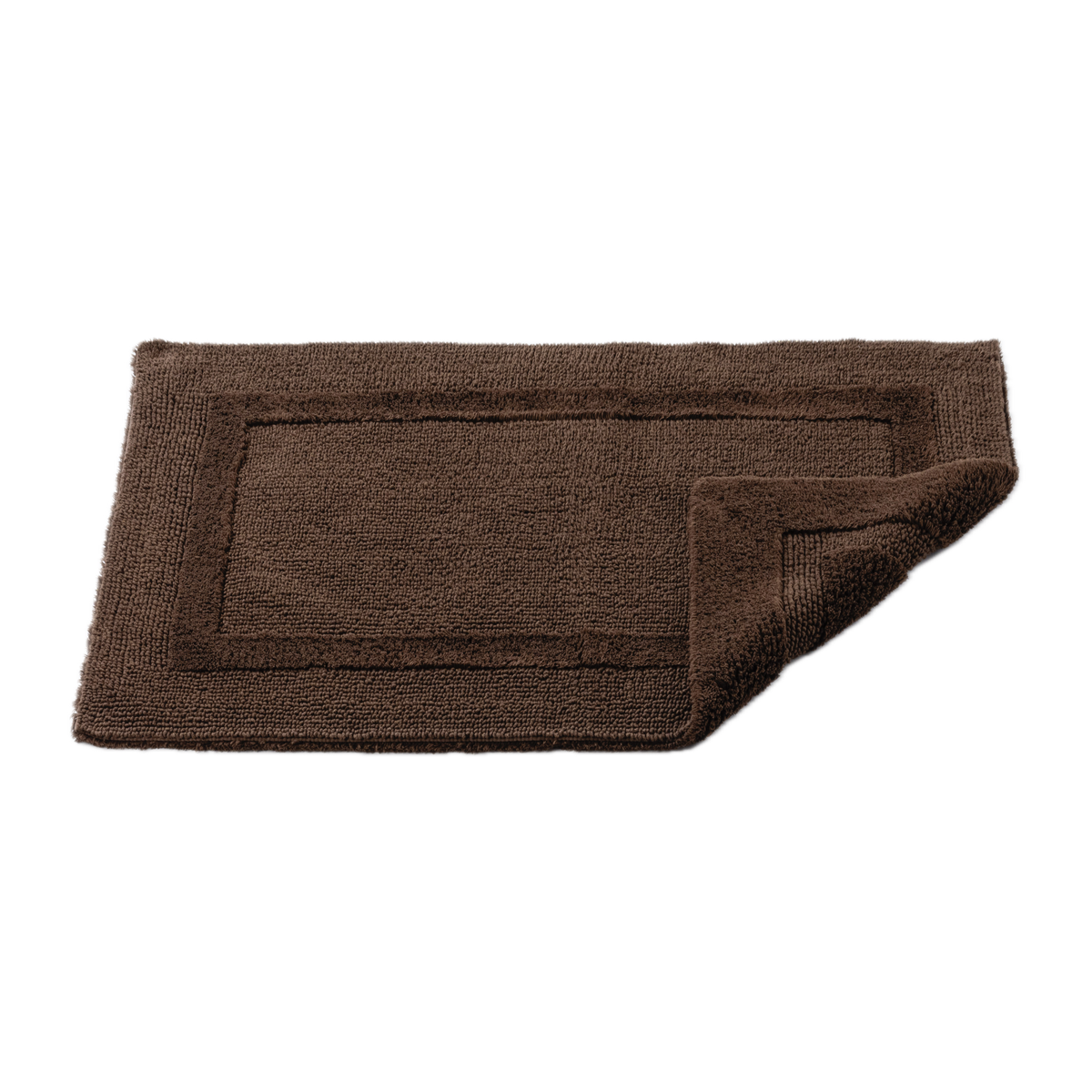 Abyss Habidecor Reversible Bath Rug in Mustang Color with Corner Fold