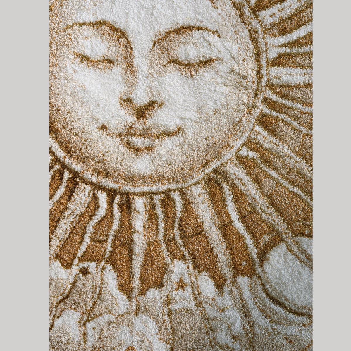 Closeup of Gold (800) Abyss Habidecor Roi Soleil Bath Rug