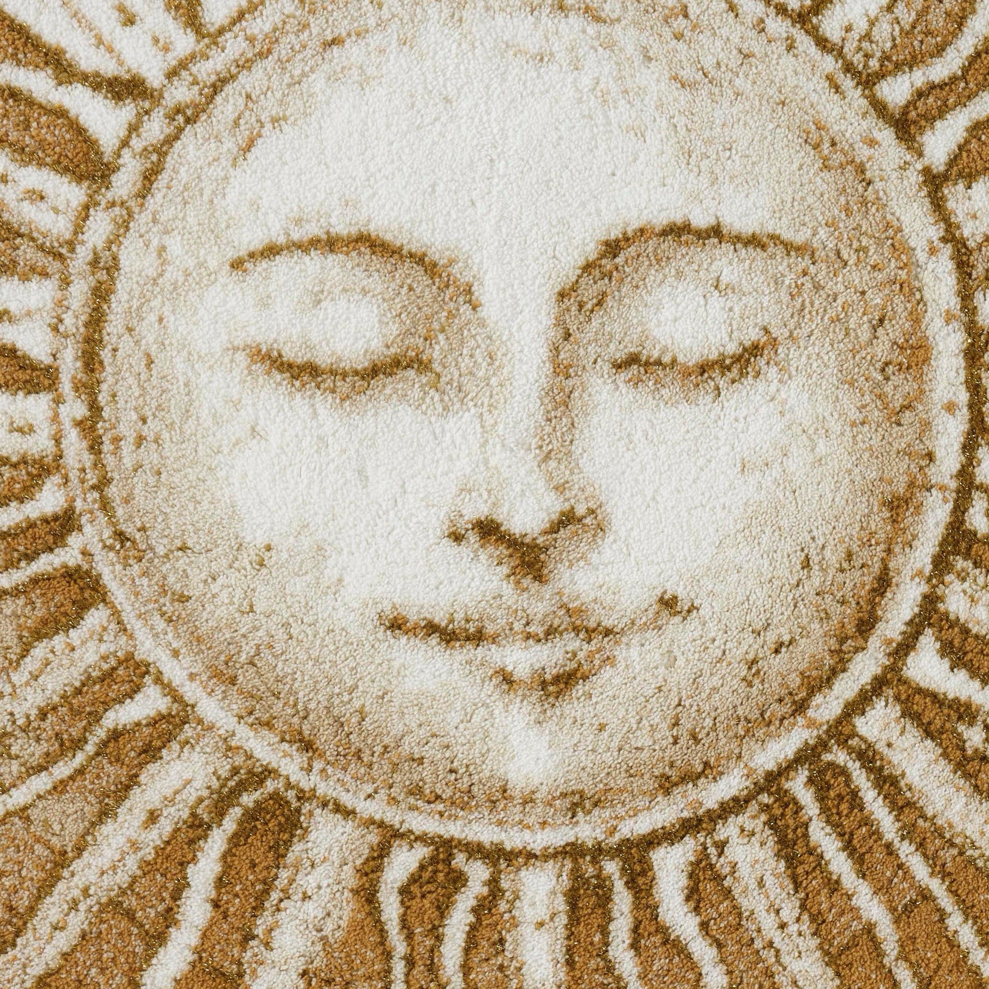 Gold (800) Abyss Habidecor Roi Soleil Bath Rug on bathroom floor