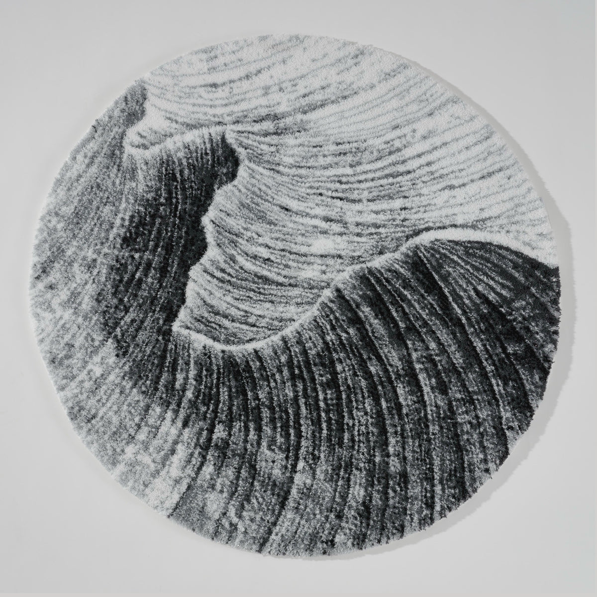 Top View of Silver (900) Abyss Habidecor Yoji Bath Rug