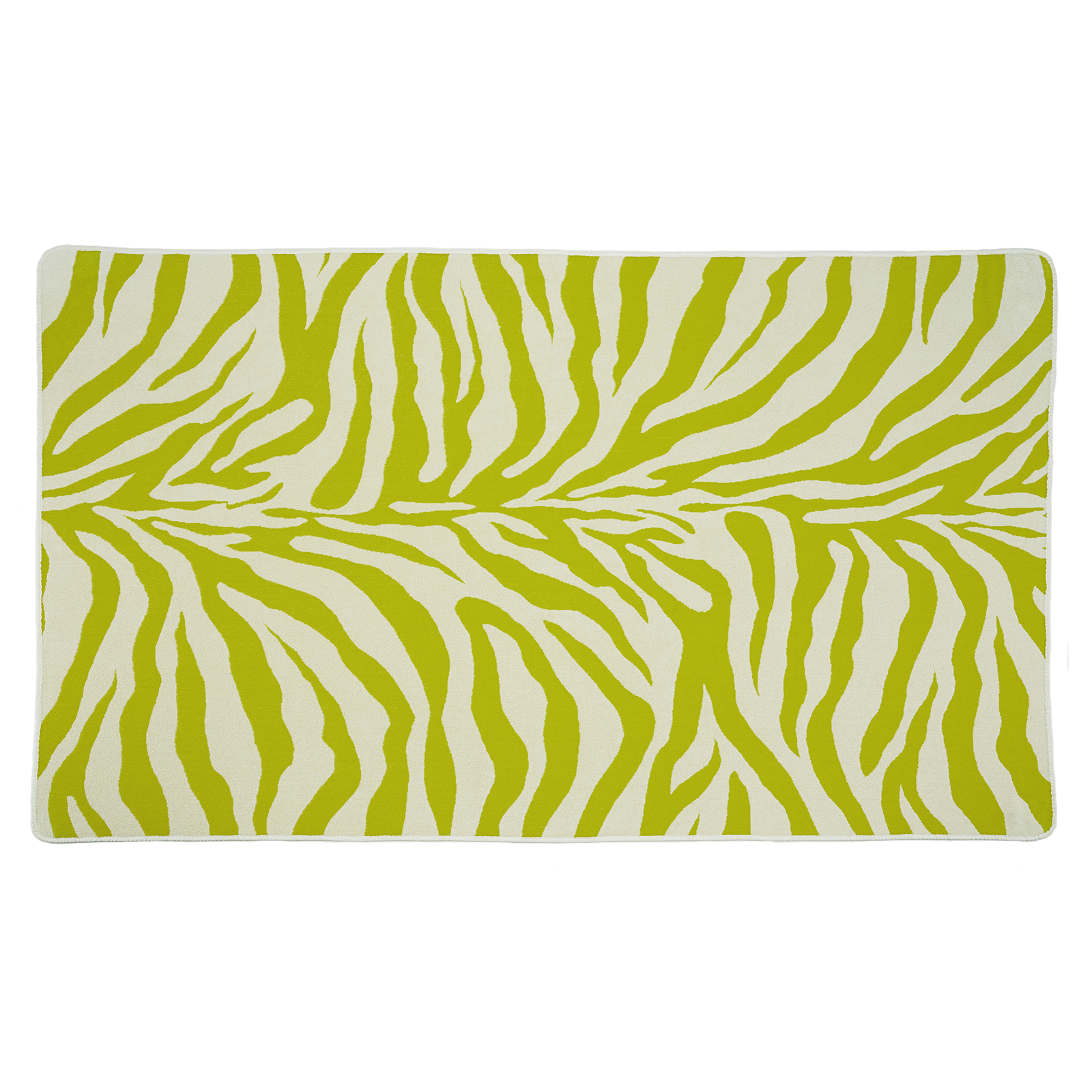 Silo Image of Abyss Habidecor Zebra Beach Towels in Color Apple Green (165)