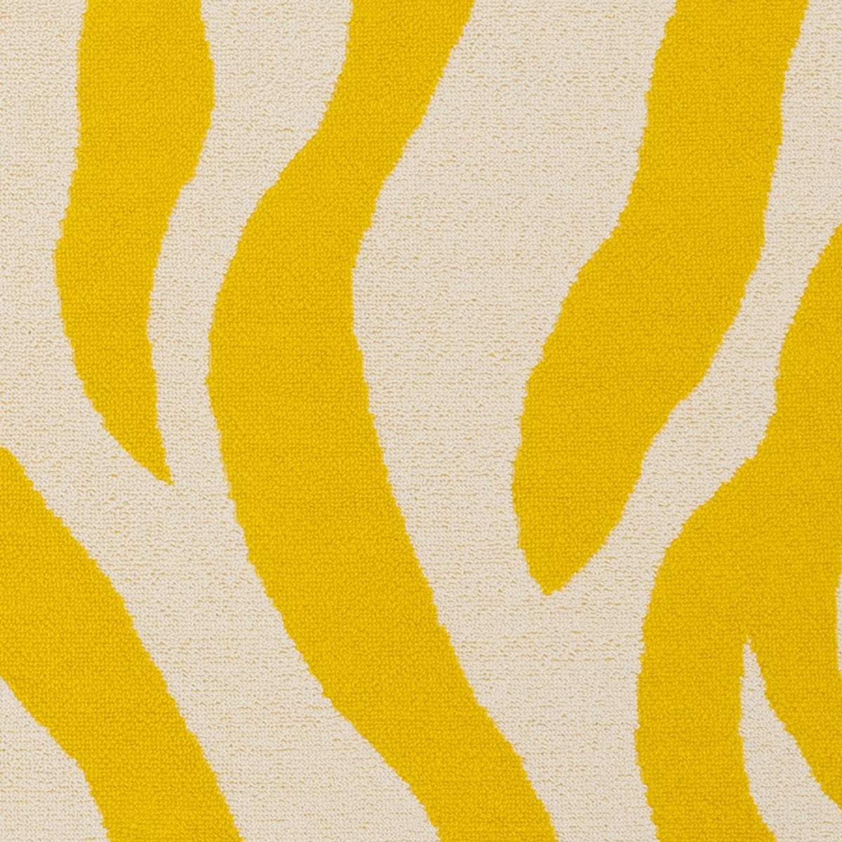 Swatch Sample of Abyss Habidecor Zebra Beach Towels in Color Banane (830)